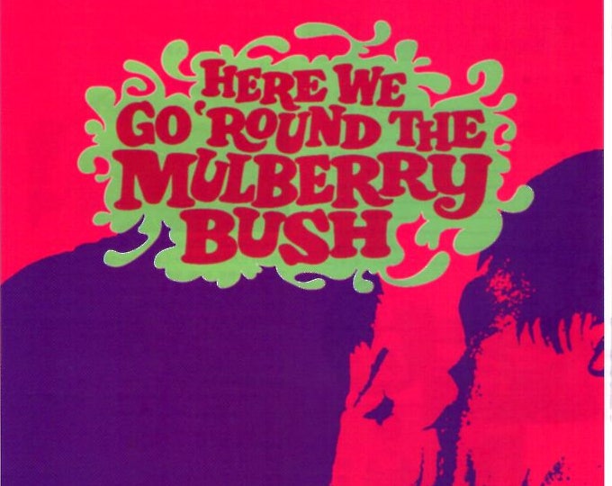 Here We Go Round the Mulberry Bush | 60s British Cinema | 1992 print | vintage Japanese chirashi film flyer