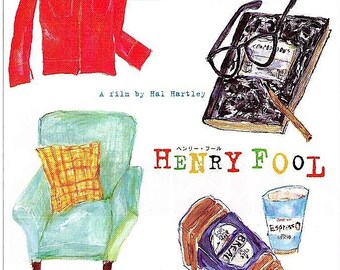 Henry Fool (B) | 90s Independent Cinema, Hal Hartley | 1999 original print | Japanese chirashi film poster