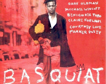 Basquiat | 90s Classic, Jeffrey Wright | 1997 original print | vintage Japanese chirashi film poster