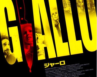 Giallo | Dario Argento Italian Horror, Adrien Brody | 2010 original print | Japanese chirashi film poster