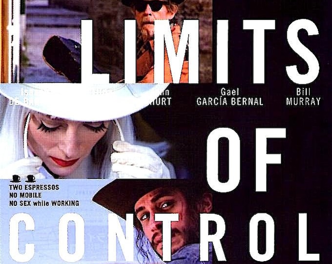 Limits of Control (A) | American Cinema, Jim Jarmusch, Isaach De Bankole, Tilda Swinton | 2009 original print | Japanese chirashi film flyer