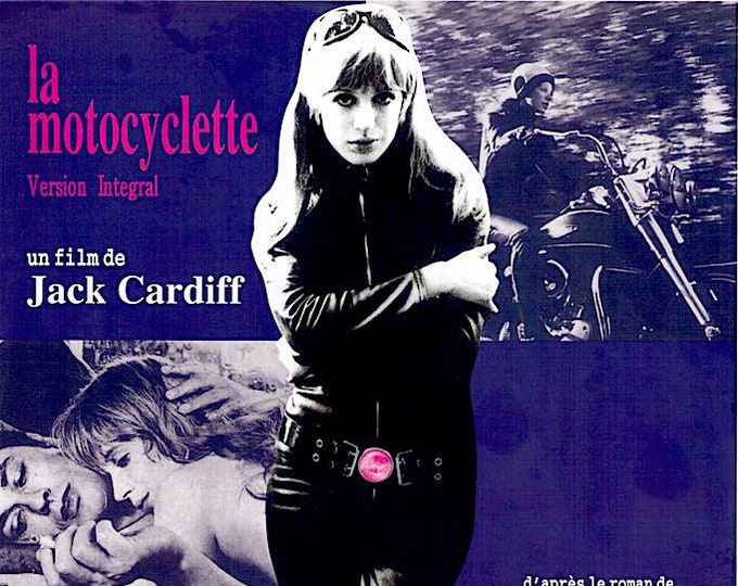 Girl on a Motorcycle (A) | 60s Classic, Marianne Faithfull, Alain Delon | 1997 print | Japanese chirashi film flyer