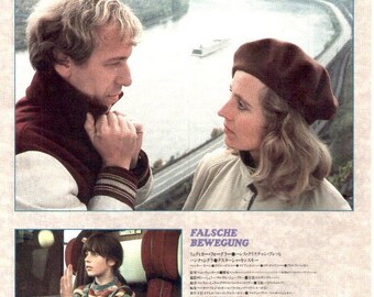 The Wrong Move | 70s German Cinema, Wim Wenders | 1989 original print | vintage Japanese chirashi film flyer