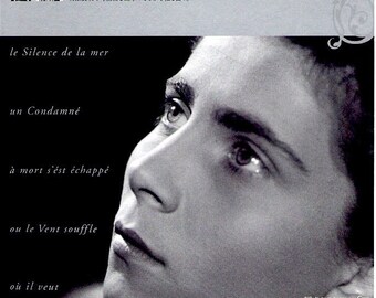 The Silence of the Sea | 40s French Classic, Jean-Pierre Melville | 2010 print | Japanese chirashi film flyer