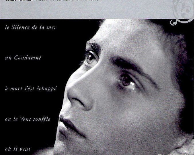The Silence of the Sea | 40s French Classic, Jean-Pierre Melville | 2010 print | Japanese chirashi film flyer
