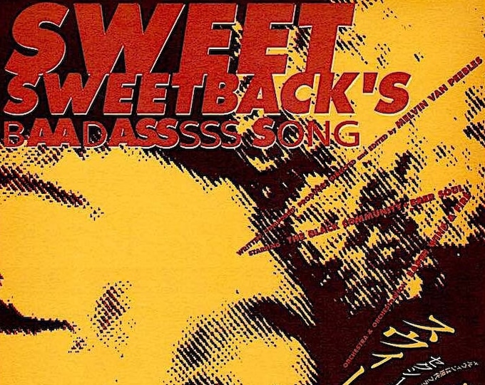 Sweet Sweetback | 70s Blaxploitation Cinema, Melvin Van Peebles | 2005 print | Japanese chirashi film flyer
