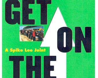 Get On The Bus | 90s US Cinema, Spike Lee | 1998 original print | vintage Japanese chirashi film poster