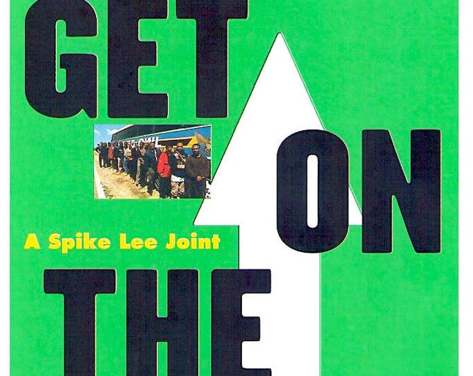 Get on the Bus | 90s American Cinema, Spike Lee | 1998 original print | vintage Japanese chirashi film flyer