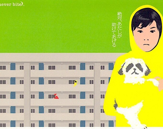 Barking Dogs Never Bite (B) | Korean Cinema, Bong Joon-ho, Bae Du-na | 2003 original print | Japanese chirashi film flyer
