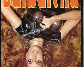 Barbarella | 60s French Sci-fi Cult Classic, Roger Vadim, Jane Fonda | 1993 print | Japanese chirashi film poster