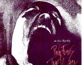 Pink Floyd - The Wall (A) | 80s British Cinema, Alan Parker, Bob Geldof | 1983 original print | vintage Japanese chirashi film flyer