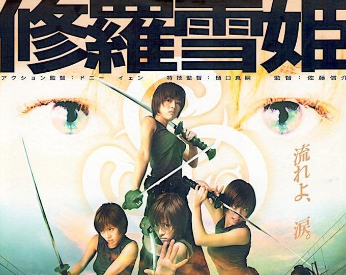 Princess Blade | Japan Action Cinema, Yumiko Shaku | 2001 original print | Japanese chirashi film flyer