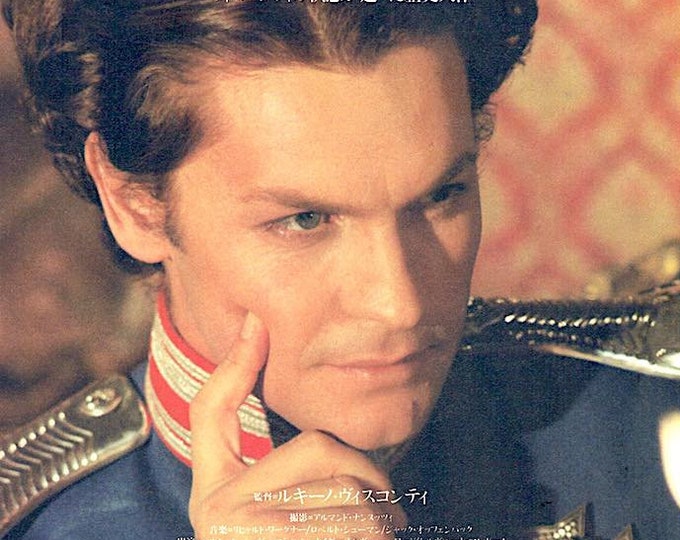 Ludwig (B) | 70s Italian Classic, Luchino Visconti, Helmut Berger, Romy Schneider | 1989 print | Japanese chirashi film flyer