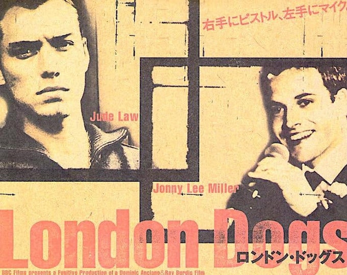 Love, Honour and Obey | British Cinema, Jonny Lee Miller, Jude Law | 2001 original print | Japanese chirashi film flyer