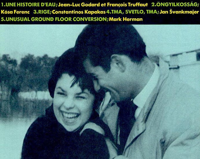 A Story of Water | 50s French Cinema, Jean-Luc Godard, François Truffaut | 1994 print | vintage Japanese chirashi film flyer