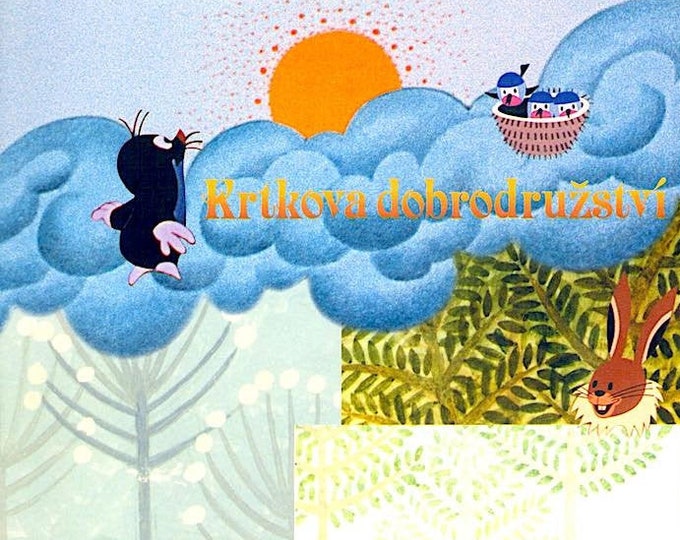Krtek / Mole | Czech Animation Classic, Zdeněk Miler | 2002 print | Japanese chirashi film flyer