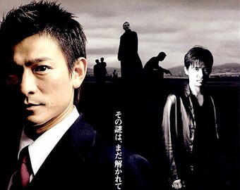 Infernal Affairs 3 | Hong Kong Cinema, Andy Lau, Tony Leung | 2003 original print | Japanese chirashi film flyer