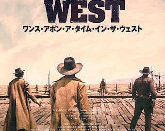 Once Upon a Time in the West | 60s Italian Western, Sergio Leone | 2019 print | Japanese chirashi film poster