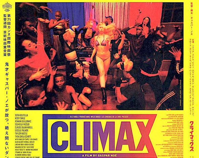 Climax (B) | French Cinema, Gaspar Noe | 2019 original print, gatefold | Japanese chirashi film flyer