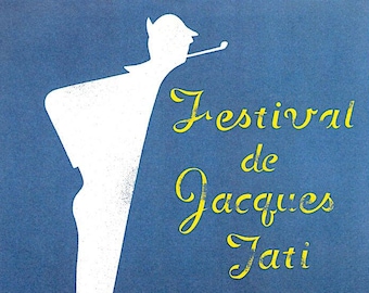 Festival de Jacques Tati | French Cinema Classic, Jacques Tati | 2003 print, gatefold | Japanese chirashi film poster