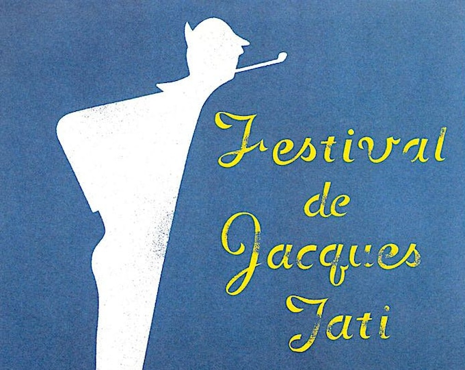 Festival de Jacques Tati | French Cinema Classic, Jacques Tati | 2003 print, gatefold | Japanese chirashi film flyer
