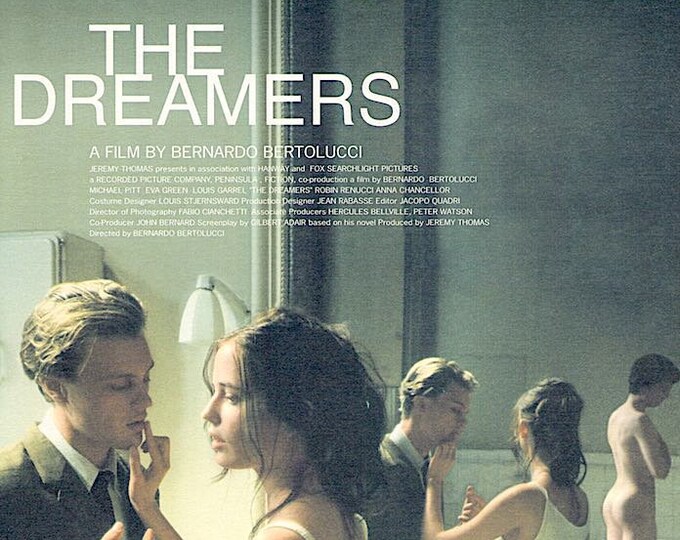The Dreamers | French Cinema, Bernardo Bertolucci, Michael Pitt, Eva Green | 2004 print | Japanese chirashi film flyer