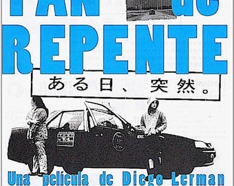 Suddenly | Argentine Cinema, Diego Lerman | 2004 original print | Japanese chirashi film flyer