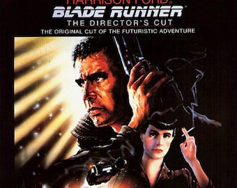 Blade Runner (A) | 80s Cult Classic, Harrison Ford, Ridley Scott | 1992 print | vintage Japanese chirashi film poster