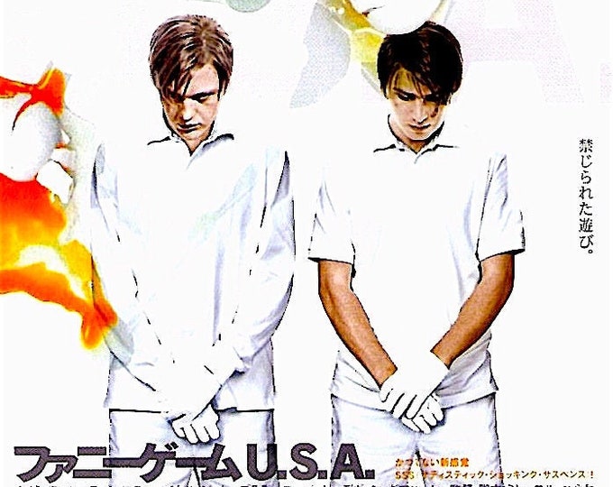 Funny Games US | American Cinema, Michael Haneke, Naomi Watts, Tim Roth | 2008 original print | Japanese chirashi film flyer
