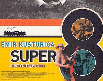 Super 8 Stories | Music Documentary, Emir Kusturica | 2002 original print | Japanese chirashi film poster