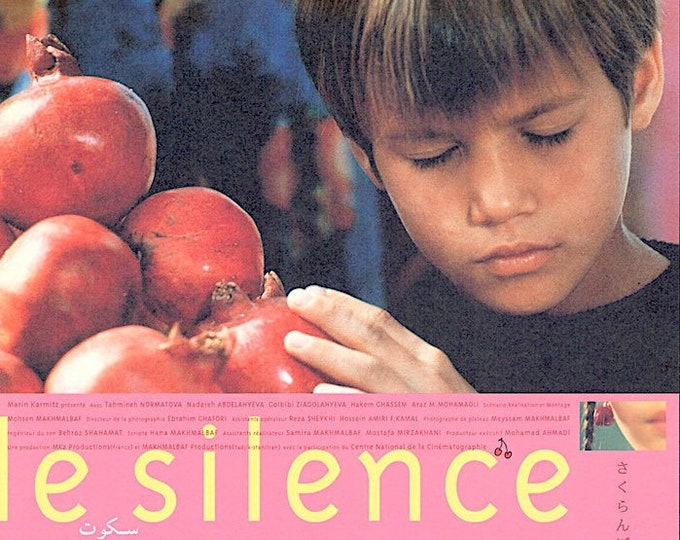 The Silence | 90s Iran Cinema, Mohsen Makhmalbaf | 2000 original print | vintage Japanese chirashi film flyer