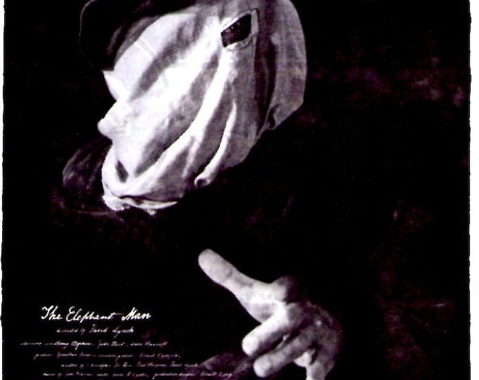 Elephant Man (B) | 80s Cult Classic, David Lynch | 2004 print | Japanese chirashi film flyer