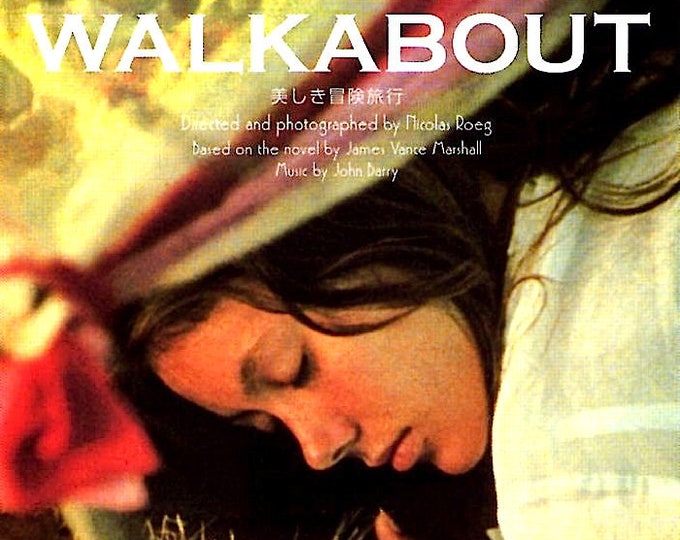Walkabout (A) | 70s British Classic, Nicolas Roeg, Jenny Agutter | 2004 print | Japanese chirashi film flyer