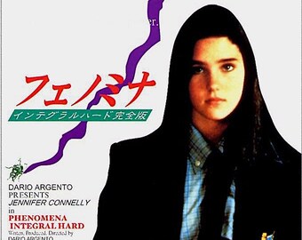 Phenomena (C) | 80s Italian Horror, Dario Argento, Jennifer Connelly | 1997 print | vintage Japanese chirashi film poster