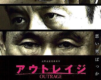 Outrage (A) | Japan Cinema, Takeshi Kitano | 2010 original print | Japanese chirashi film poster