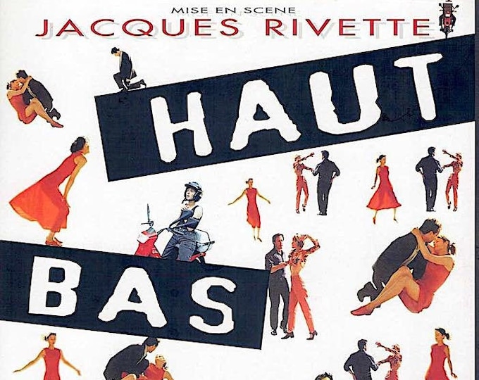 Up, Down, Fragile | 90s French Cinema, Jacques Rivette | 1996 original print | vintage Japanese chirashi film flyer