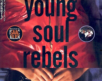 Young Soul Rebels | 90s British Cinema, Isaac Julien, Sophie Okonedo | 1993 original print | vintage Japanese chirashi film poster