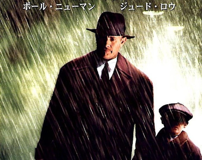 Road to Perdition (A) | American Cinema, Sam Mendes, Tom Hanks | 2002 original print | Japanese chirashi film flyer