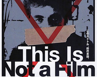 This Is Not a Film | Iranian Documentary, Jafar Panahi | 2012 original print | Japanese chirashi film poster