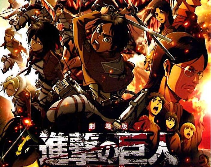 Attack on Titan: Crimson Arrows | Japan Anime Series | 2014 original print | Japanese chirashi film flyer
