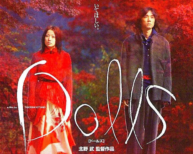 Dolls | Japan Cinema, Hidetoshi Nishijima, Takeshi Kitano | 2002 original print | Japanese chirashi film flyer
