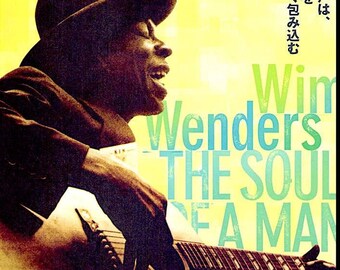 Soul of a Man | Blues Music documentary, Wim Wenders, Martin Scorsese | 2004 original print | Japanese chirashi film poster