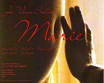 Hail Mary (B) | 80s French Cinema, Jean-Luc Godard | 2002 print | Japanese chirashi film poster