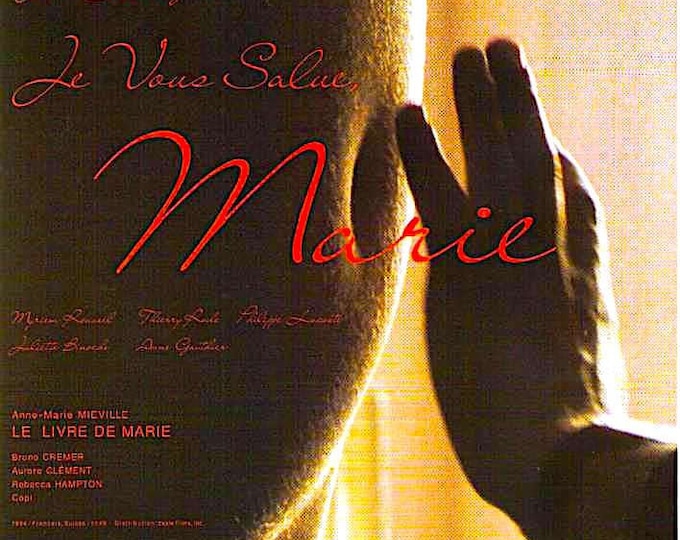 Hail Mary (B) | 80s French Cinema, Jean-Luc Godard | 2002 print | Japanese chirashi film flyer