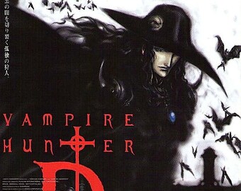 Vampire Hunter D: Bloodlust | Anime Classic, Yoshiaki Kawajiri | 2001 original print | Japanese chirashi film flyer