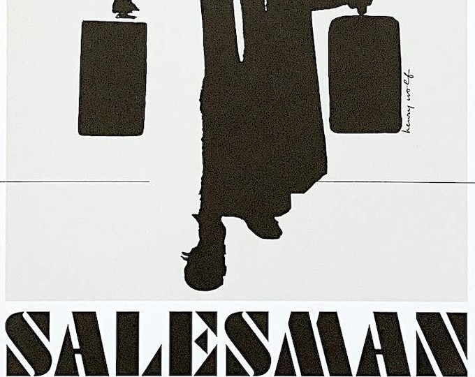 Salesman | 60s American Documentary Classic, Maysles Brothers | 2021 print | Japanese chirashi film flyer