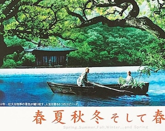 Spring, Summer, Fall, Winter and Spring (A) | Korean Classic, Kim Ki-duk | 2003 original print | Japanese chirashi film flyer