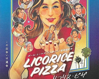 Licorice Pizza | American Cinema, PT Anderson, Alana Haim | 2022 original print | Japanese chirashi film flyer