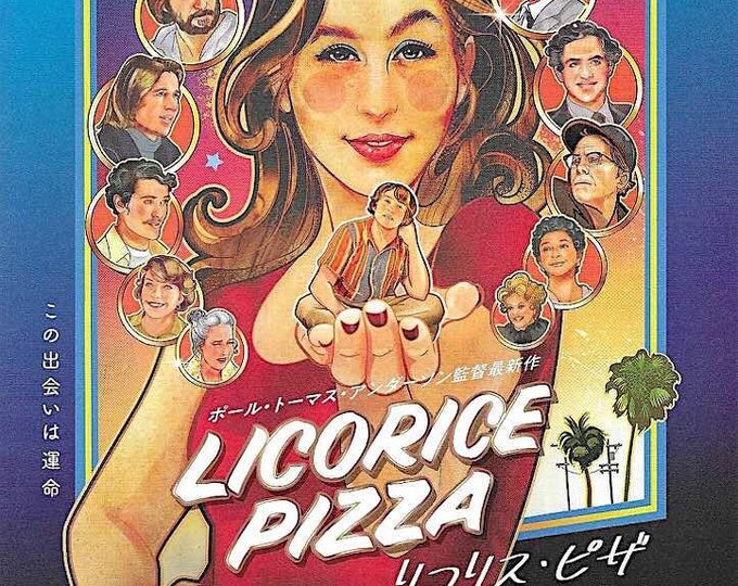 Licorice Pizza | American Cinema, PT Anderson, Alana Haim | 2022 original print | Japanese chirashi film flyer