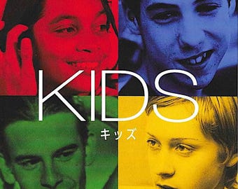 KIDS (B) | 90s American Cult Classic, Chloe Sevigny, Larry Clark | 2025 print, gatefold | Japanese chirashi film flyer